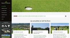 Desktop Screenshot of golfderiom.fr